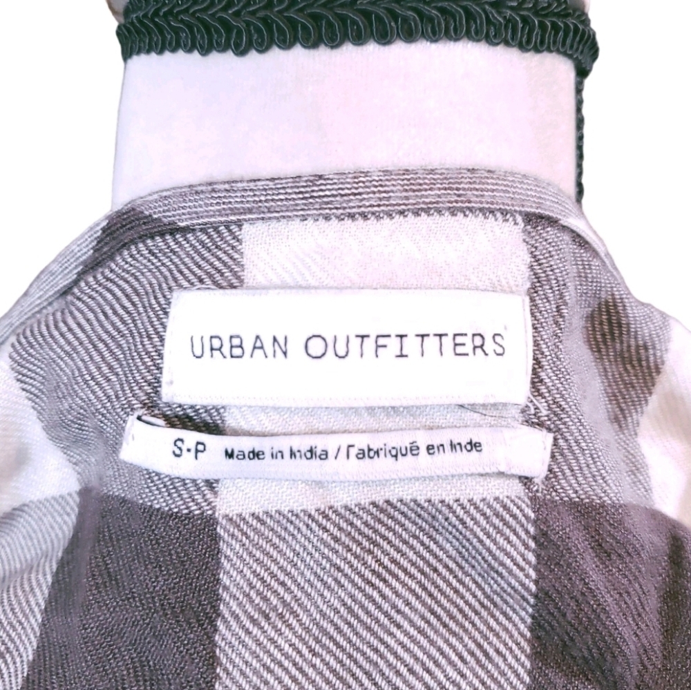 Urban Outfitters Frankie Buffalo Plaid Ruffled Wrap Dress Cottagecore Women's S - Picture 10 of 10